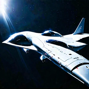 Aerospace Technology In Tech Office With Silver Flying