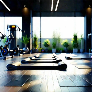Lifestyle Blender Artwork: Pilates in fitness studio