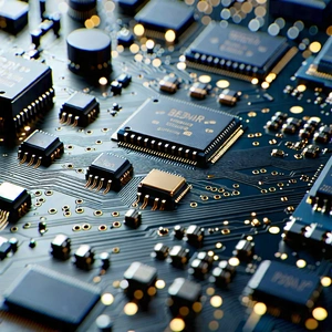 Tech Commercial Photography: Close-up of sensor array