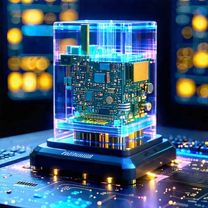 Quantum computer with laser scanning