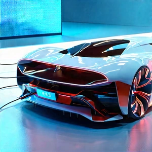 Innovative Electric Vehicle Design With White Sports