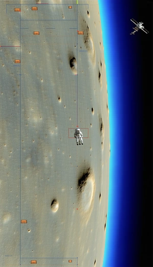 A Small Robot Is Seen On The Surface Of A Distant Planet