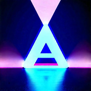 Abstract Hdr Photography: Triangular Composition With Glowing Elements With Large, Illuminated