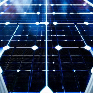 Solar panel with neon accents