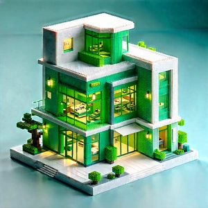 Healthcare Technology In Design Studio With Green White