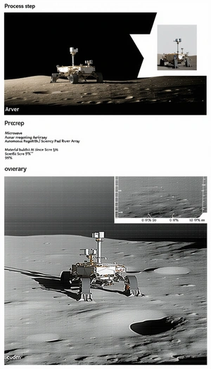 The Image Is A Close-up Of A Rover Vehicle On The Surface Of A Planet