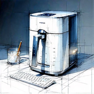 Innovative Smart Appliance Design With White Coffee