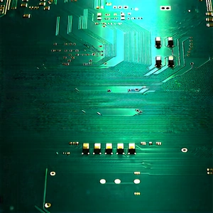 Circuit Board With Laser Scanning With Close-up Computer