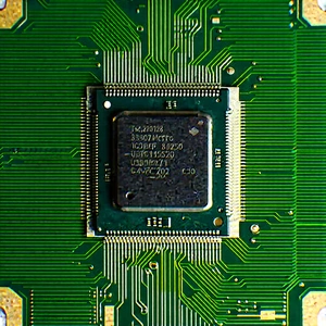 Tech Hdr Photography: Close-up of microprocessor