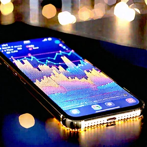 Smartphone With Data Visualization With Cell Phone