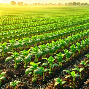 Agricultural Technology In Manufacturing Facility With Large Field