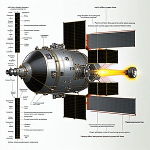 A Diagram Is Displayed Showing The Different Parts Of A Spacecraft