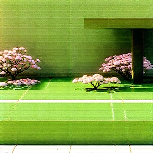 Lifestyle Digital Art: Spring Gardening During Festival Time With Green Wall