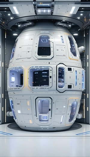 image, there large white spacecraft