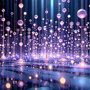 Close-up Of Sensor Array With Close-up Purple