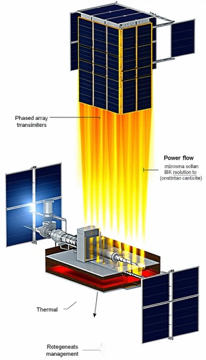 The Image Is A Diagram Showing The Process Of Solar Energy Conversion