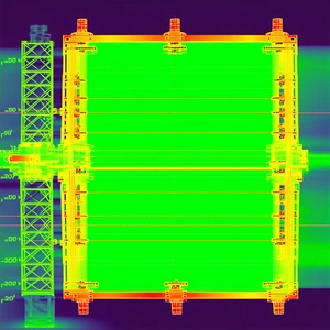 The Image Is A 3d Model Of A Football Field