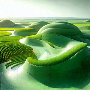 Agricultural Technology In (design:1.37) Studio With Computer-generated, Model