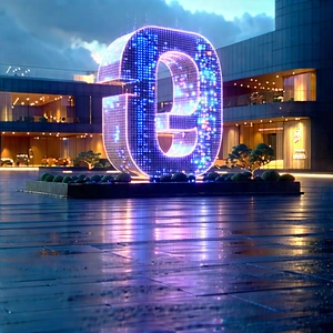 Digital Transformation Visualization With Large, Illuminated