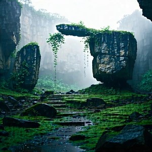 Nature Minimalist Design: Natural Arch In Rainy Season With Image, There