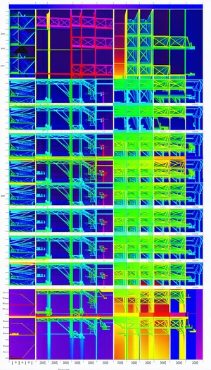 The Image Is A Computer-generated Image Of A Building With A Large Number Of Windows