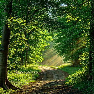 Digital Transformation Visualization With Sunny Forest,