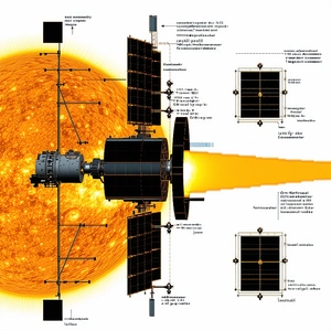 A Solar Powered Spacecraft Is Shown In A Diagram