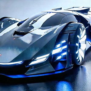 Innovative Electric Vehicle (design:1.3) With Futuristic Shown