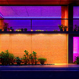 Lifestyle Macro Photography: Balcony Garden With Plants And Natural Elements With Large Building