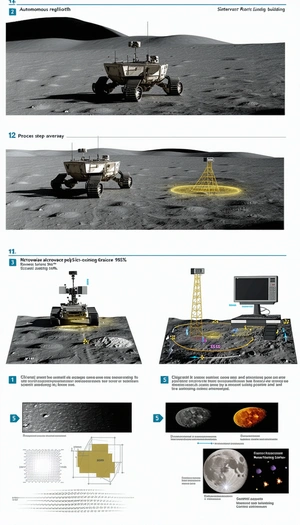 The Image Is A Diagram Showing The Process Of A Space Mission