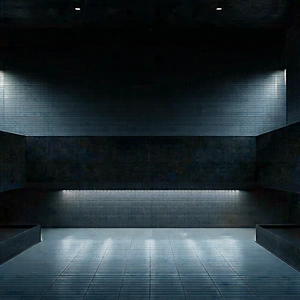 Urban 3d Render: Urban Loft With Dramatic Lighting With Image, There