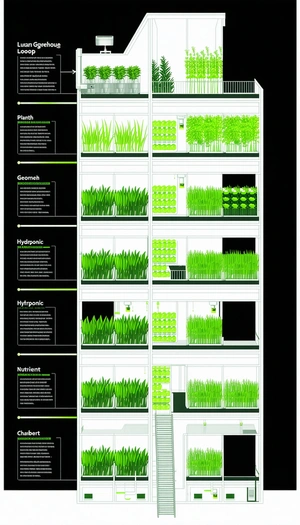 The Image Is A Poster That Displays A Variety Of Plants In A Greenhouse