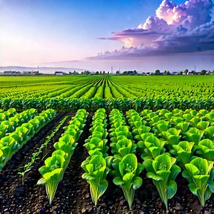 Agricultural Technology In Modern Laboratory With Large Field