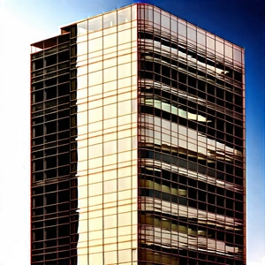 Urban Editorial Photography: Glass office tower with reflective glass