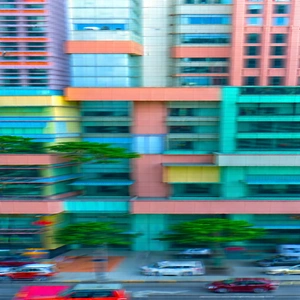 Urban Stock Photography: Aerial View Of City Blocks With Busy City