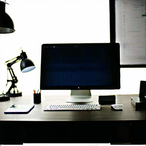 Business Commercial Photography: Workplace with digital devices on desk