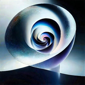 Abstract Advertising Photography: Spirals with translucent layers