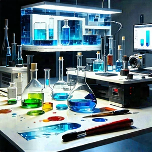 Entertainment technology in (modern:1.16) laboratory