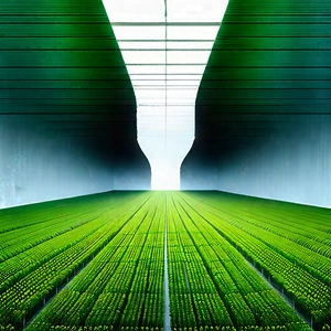 Agricultural Technology In Manufacturing Facility With Painting Green