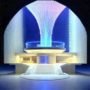 Futuristic innovation hub