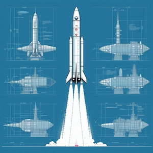 A Space Shuttle Is Shown In A Series Of Diagrams, Illustrating Its Various Stages Of Flight
