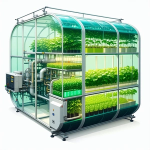 A Large, Greenhouse-like Structure Filled With Numerous Potted Plants