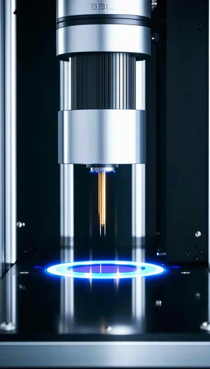 machine blue light, possibly printer