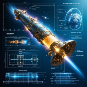 A Futuristic Spacecraft Is Shown In A Diagram, With Various Parts Labeled