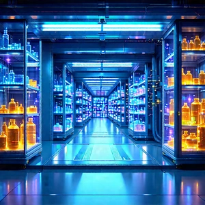 Healthcare Technology In Manufacturing Facility With Image, There