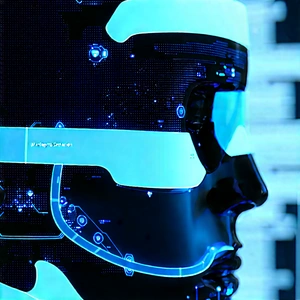 Innovative Medical Technology Design With Close-up Blue