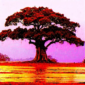 Nature Professional Photography: Ancient tree in rainy season