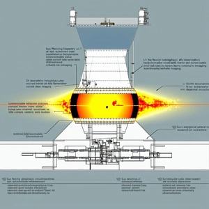 The Image Is A Diagram Of A Large Machine, Likely A Power Plant Or A Factory