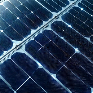 Solar Panel With Digital Particles With Large Solar
