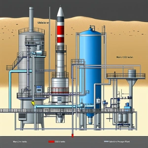 large industrial plant shown drawing